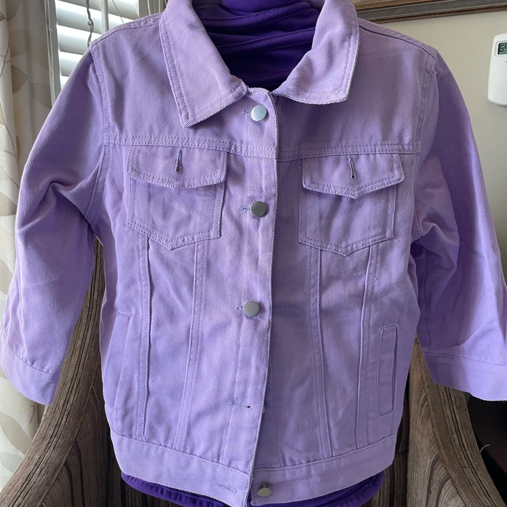 Lavender Denim Jacket - NWT.  Lavender